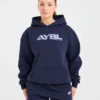 Retro Embroidered Oversized Hoodie