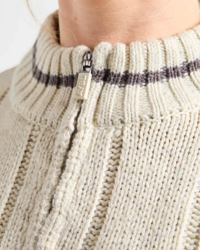 Athletics Oversized Knitted 1/4 Zip