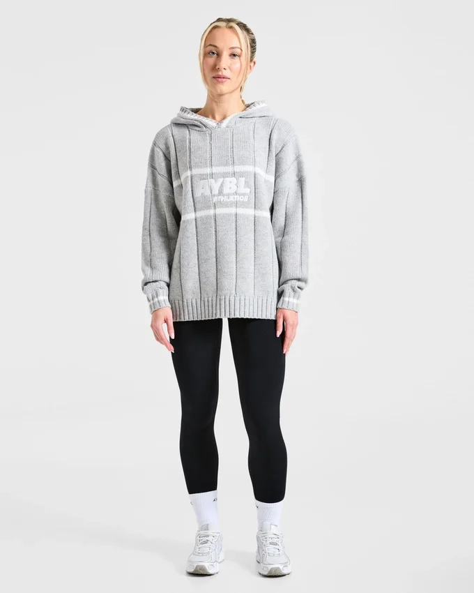 Athletics Oversized Knitted Hoodie