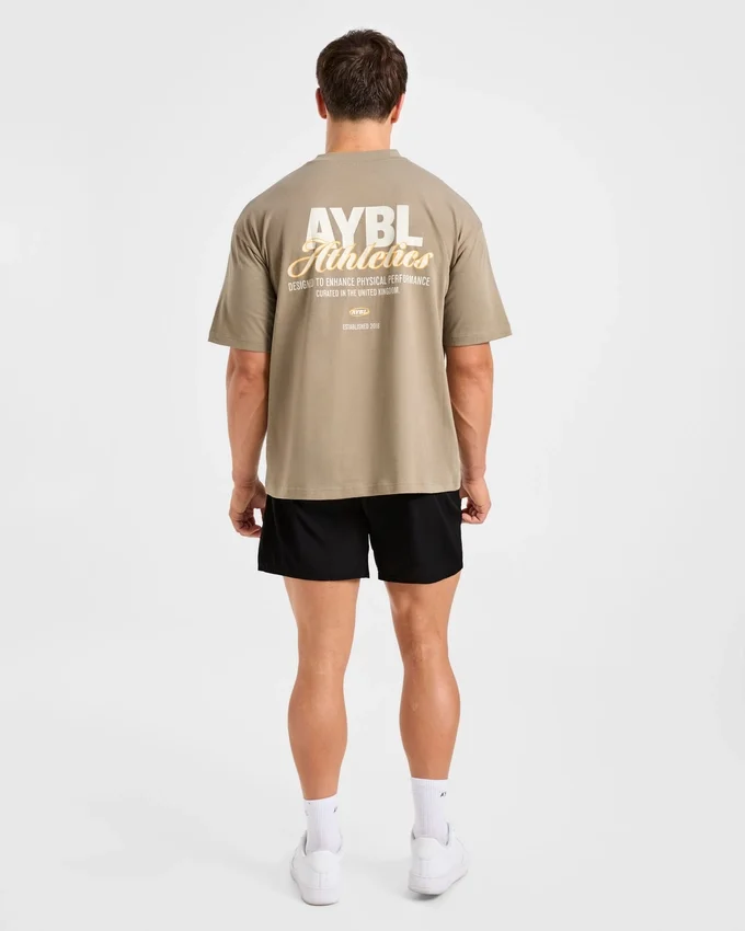 Athletics Script Oversized T Shirt