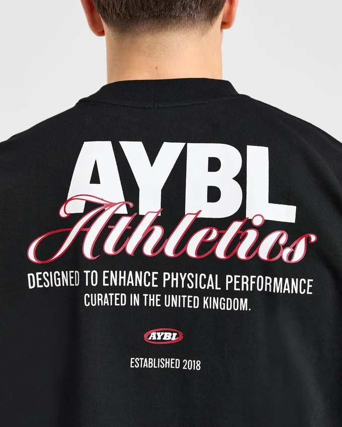 Athletics Script Oversized T Shirt