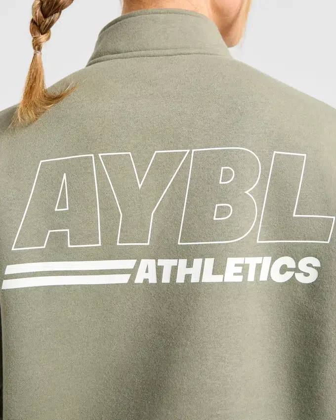 Athletics Track Oversized 1/4 Zip Pullover