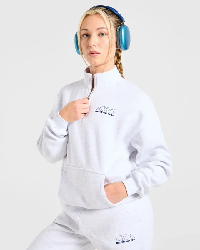 Athletics Track Oversized 1/4 Zip Pullover