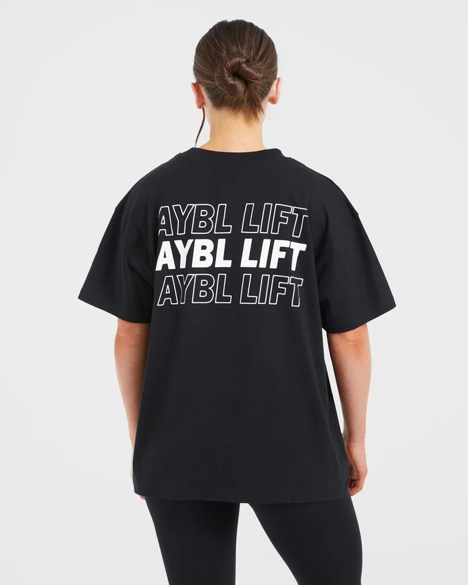 AYBL Lift Italic Oversized T Shirt