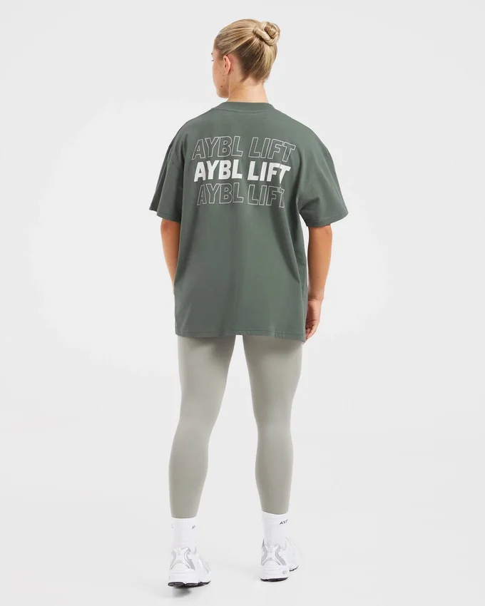 AYBL Lift Italic Oversized T Shirt