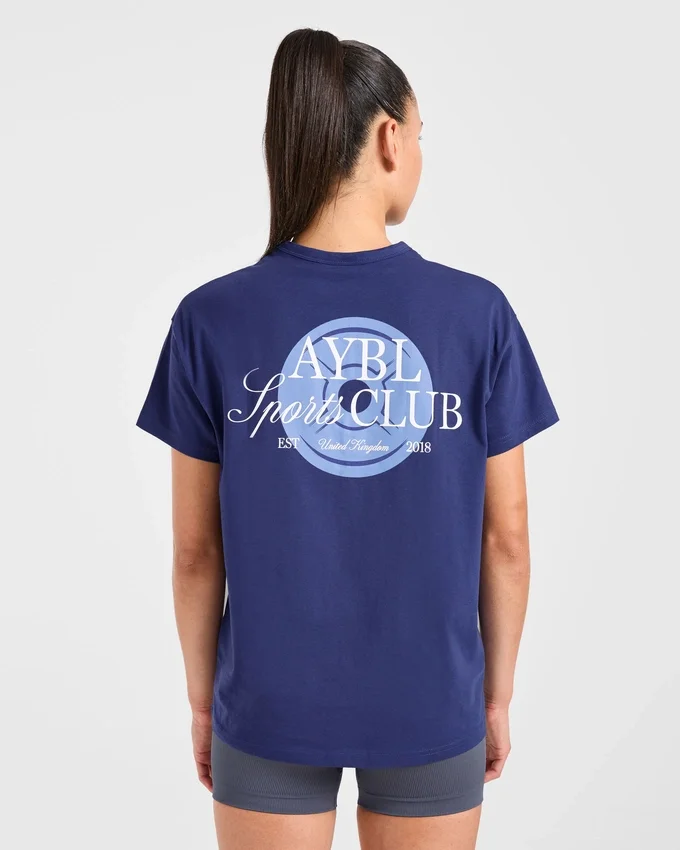 AYBL Sports Club Script Oversized T Shirt