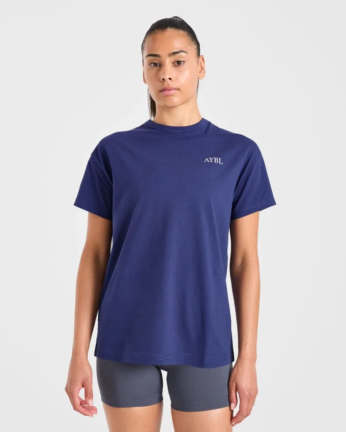 AYBL Sports Club Script Oversized T Shirt