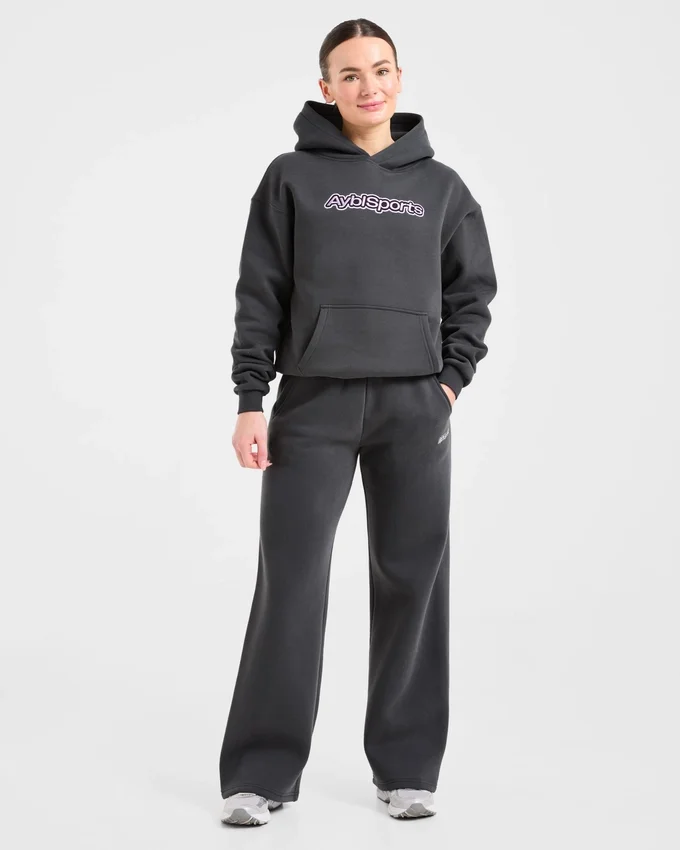 AYBL Sports Outline Oversized Straight Leg Joggers