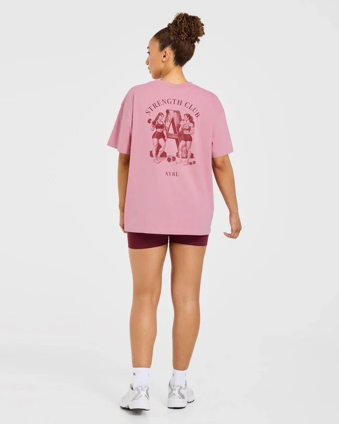 AYBL Strength Club Oversized T Shirt