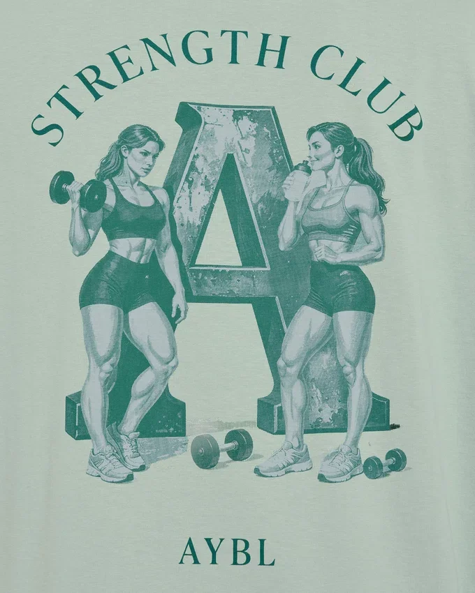 AYBL Strength Club Oversized T Shirt