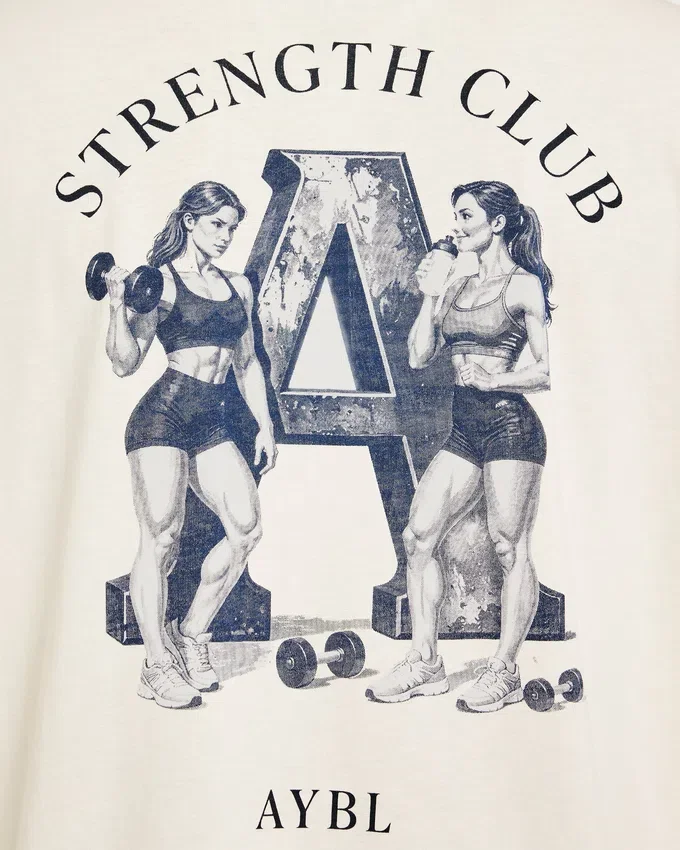AYBL Strength Club Oversized T Shirt