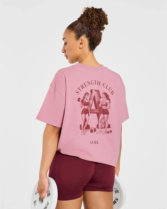 AYBL Strength Club Oversized T Shirt