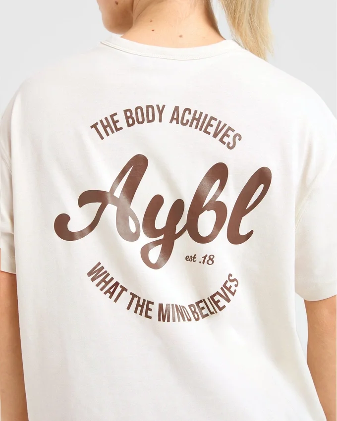 Body Achieve Mind Believe Oversized T Shirt