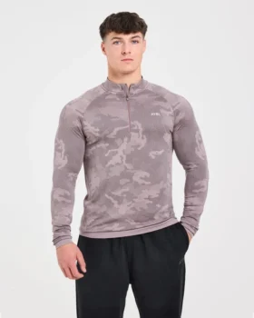 Camo Seamless 1/4 Zip Pullover