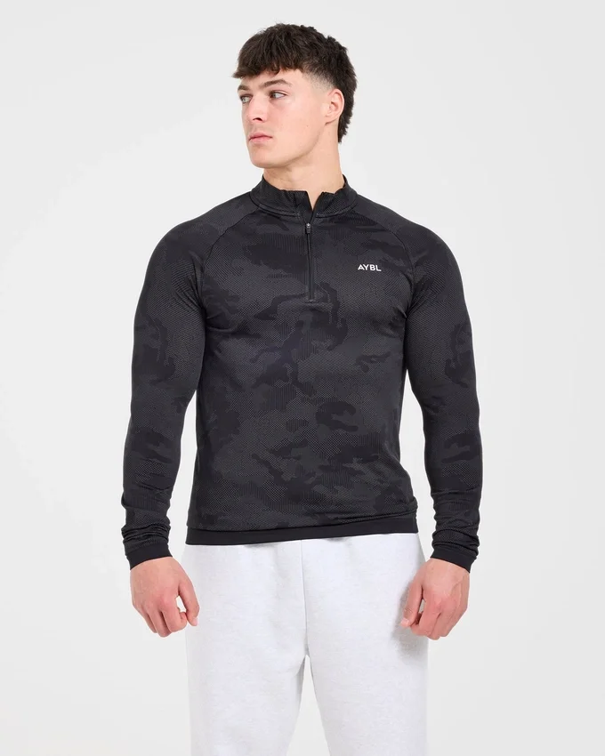 Camo Seamless 1/4 Zip Pullover