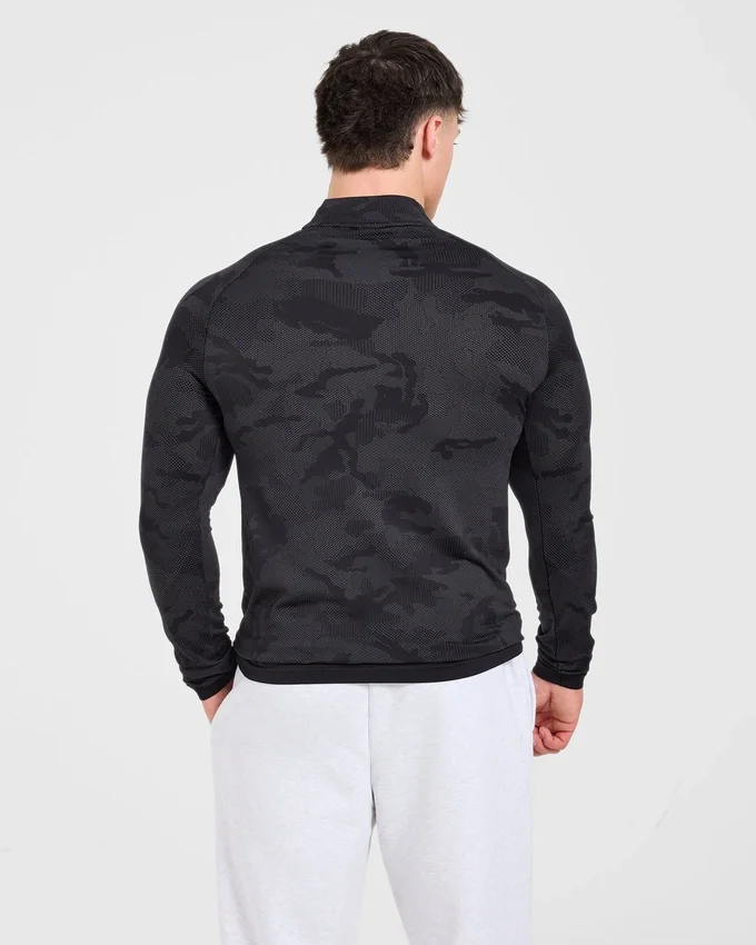 Camo Seamless 1/4 Zip Pullover
