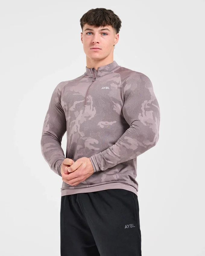 Camo Seamless 1/4 Zip Pullover