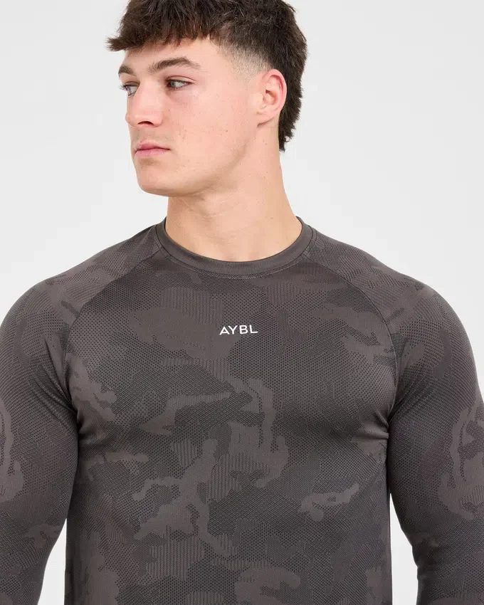 Camo Seamless Long Sleeve T Shirt