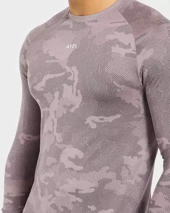 Camo Seamless Long Sleeve T Shirt