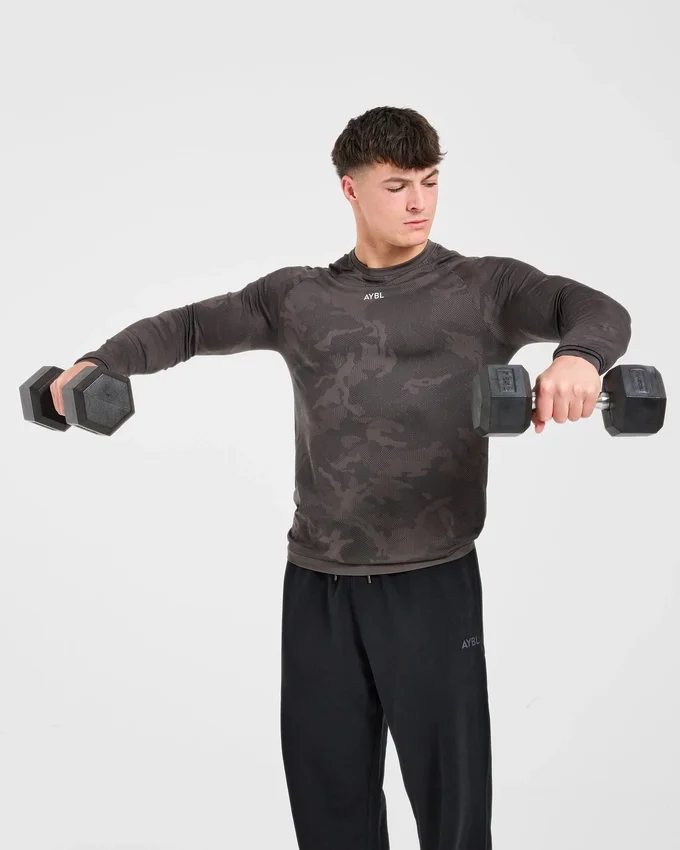 Camo Seamless Long Sleeve T Shirt