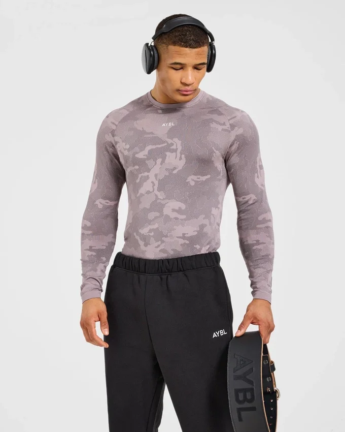 Camo Seamless Long Sleeve T Shirt