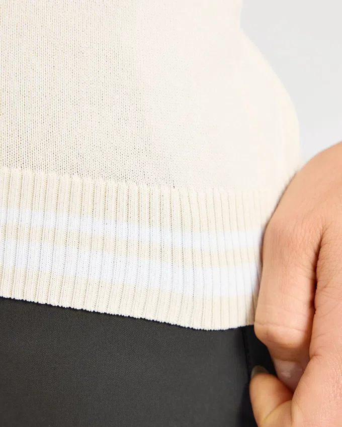 Classic Knitted High Neck Vest