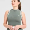 Classic Knitted High Neck Vest