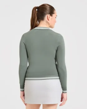 Classic Knitted Long Sleeve Polo