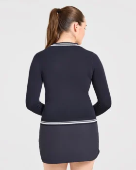 Classic Knitted Long Sleeve Polo