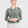 Classic Knitted Long Sleeve Polo