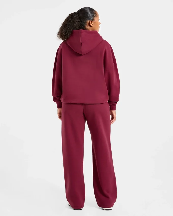 Classic Plush Oversized Straight Leg Joggers