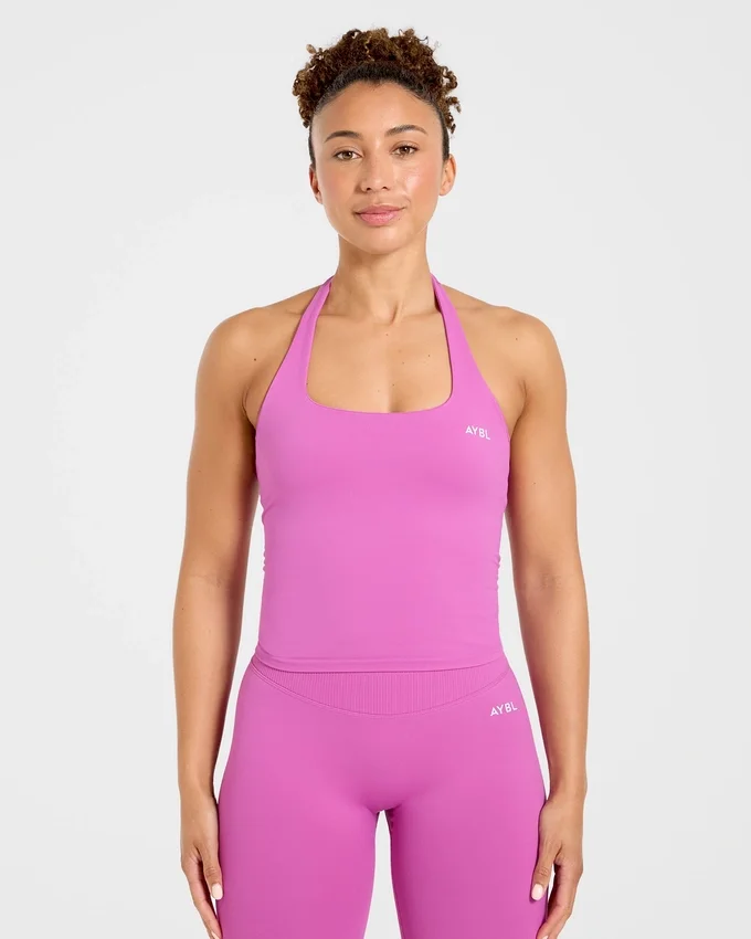 Enhance Seamless Halterneck Top