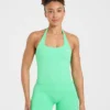 Enhance Seamless Halterneck Top