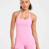 Enhance Seamless Halterneck Top