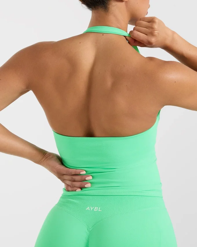 Enhance Seamless Halterneck Top