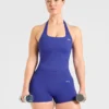 Enhance Seamless Halterneck Top