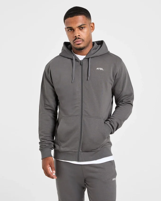 Essential Lightweight Zip Up Hoodie