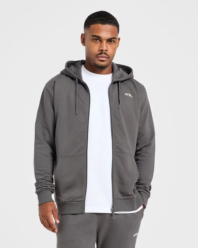 Essential Lightweight Zip Up Hoodie