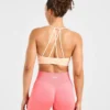 Essential V Neck Strappy Sports Bra