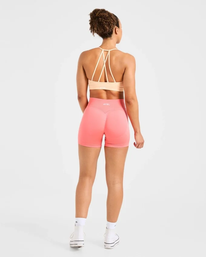Essential V Neck Strappy Sports Bra