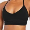 Essential V Neck Strappy Sports Bra