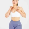 Essential V Neck Strappy Sports Bra
