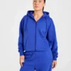 Lifestyle Oversized Zip Up Hoodie