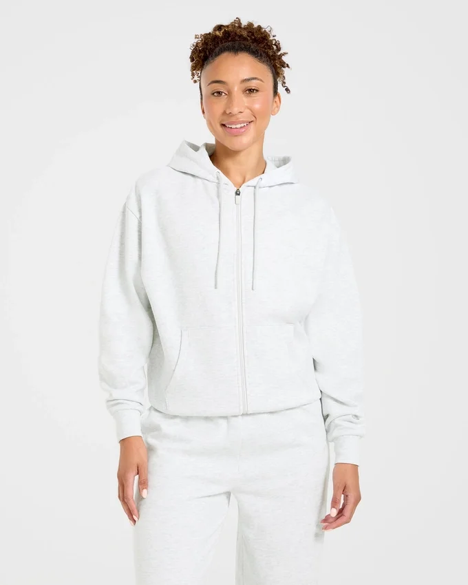 Lifestyle Oversized Zip Up Hoodie