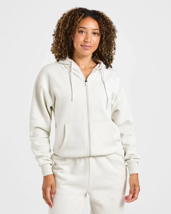 Lifestyle Oversized Zip Up Hoodie