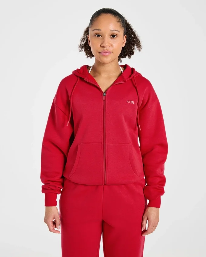 Lifestyle Oversized Zip Up Hoodie