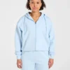 Lifestyle Oversized Zip Up Hoodie