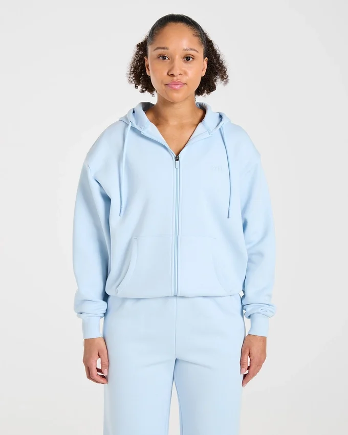 Lifestyle Oversized Zip Up Hoodie