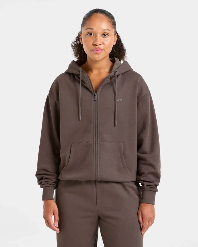 Lifestyle Oversized Zip Up Hoodie