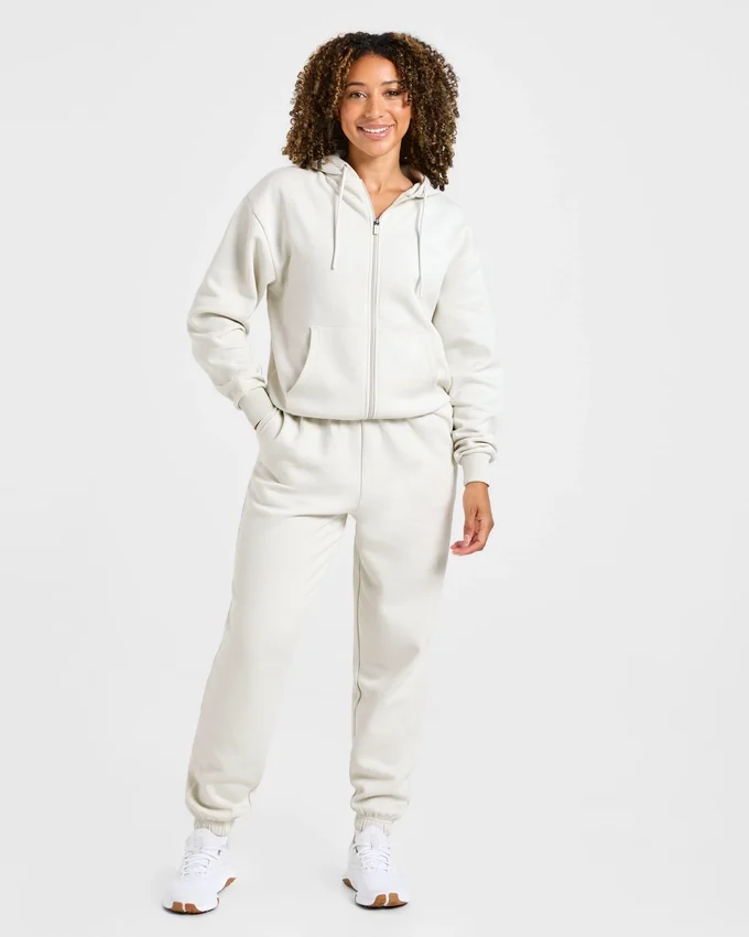 Lifestyle Oversized Zip Up Hoodie